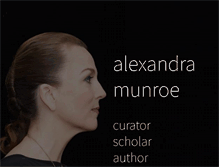 Tablet Screenshot of alexandramunroe.com